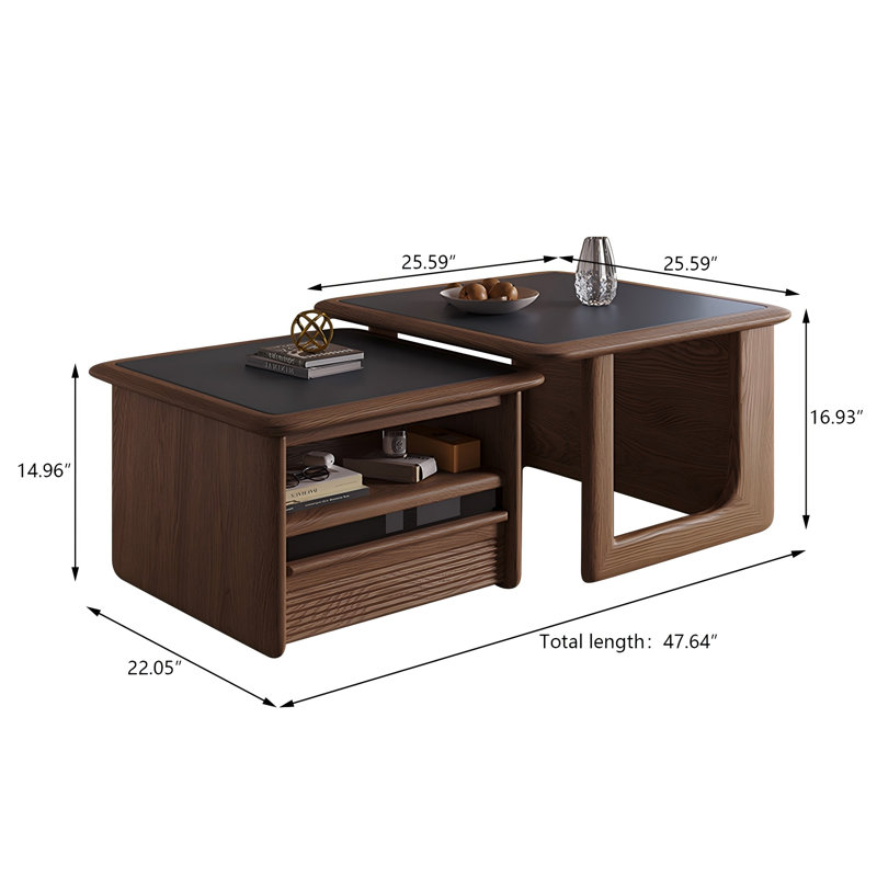 Ensemble de tables basses Mid-Century Modern