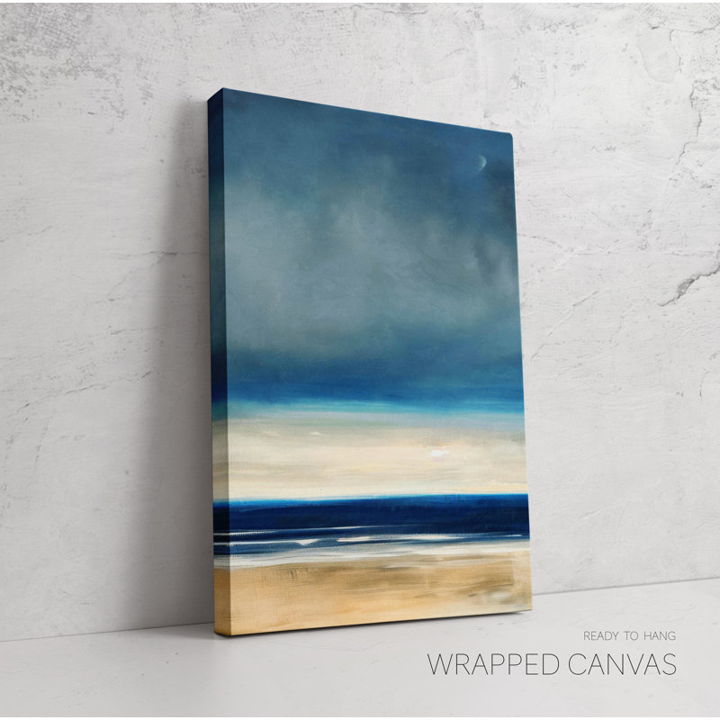 Art mural océan, décor de maison de plage, impressions côtières, H 16 po x l 36 po x P 0,75 po, Toile tendue