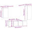 TV Cabinet Set Wall-Mounted 4 Pcs 30.5 X 30 X 90 Cm-513322762