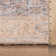Elise Blue Distressed Medallion Rug – Flat Pile, Washable With Non-Slip Backing
