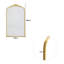 Iron Bowfront Mirror