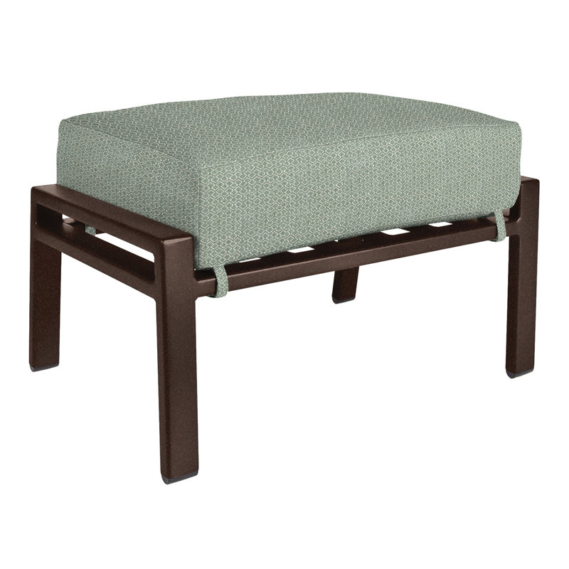 Aris Outdoor Ottoman, Copper Creek, Cast Lagoon