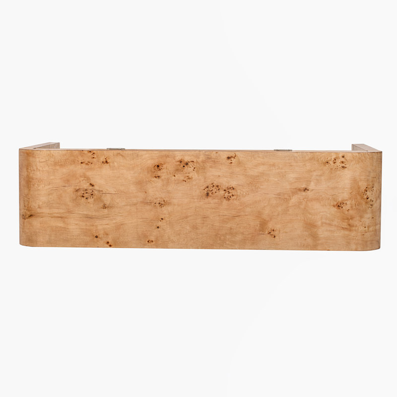 Faelina 60" Wood Console Table with Drawers– Handcrafted Elegance with Sleek Curves, Natural, 31.7" H x 60" W x 15.7" D