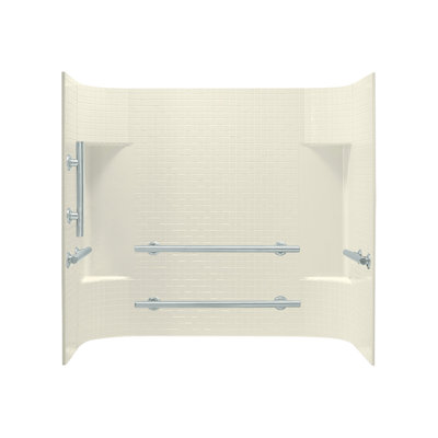 Paroi de douche à trois panneaux H 56 po x P 30 po Accord