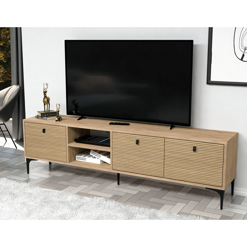 Keikei Unfinished TV Stand, Natural