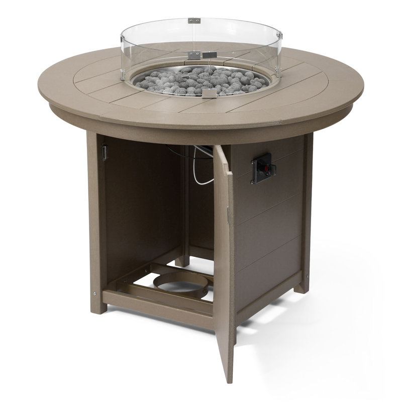 Foyer de table rond 47 po, 42.25" H x 47.25" W x 47.25" D, Tan
