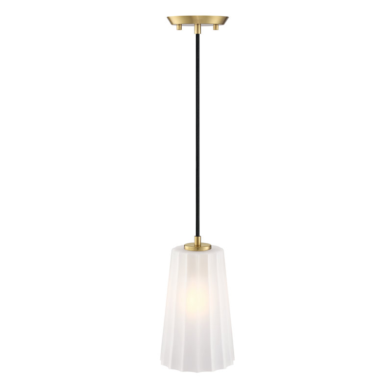Winda 1 - Light Brushed Gold Single Pendant