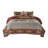  Red Microfiber 3 Piece Quilt Set-1651448639