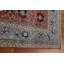 Tapis rouge en laine noué à la main de conception unique 8 pi 0 po x 9 pi 9 po New Age