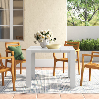 Dubuc Extendable Plastic Dining Table