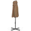 Brentley 270 cm W X 460 cm D Market Parasol with Crank Lift-529611467-529611470