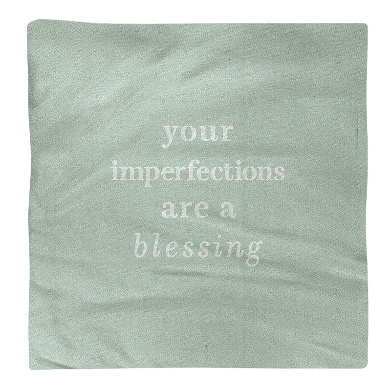 Polyester, Cotton No Pattern Square Napkin, Green/White, Cotton, 10" L x 10" W