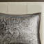 Couvre-lit très grand avec dossier tissé et taupe, bleu / brun, 5 pièces, couleurs-120264767-120264766