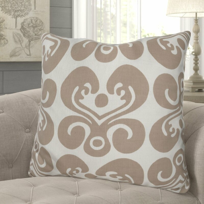 Enchantique Damask Cotton Reversible Pillow Cover