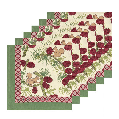 Serviette carrée en coton