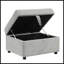 Canapé modulaire convertible avec lit escamotable, repose-pieds de rangement mobile et ports de chargement USB pour une vie moderne-636405472