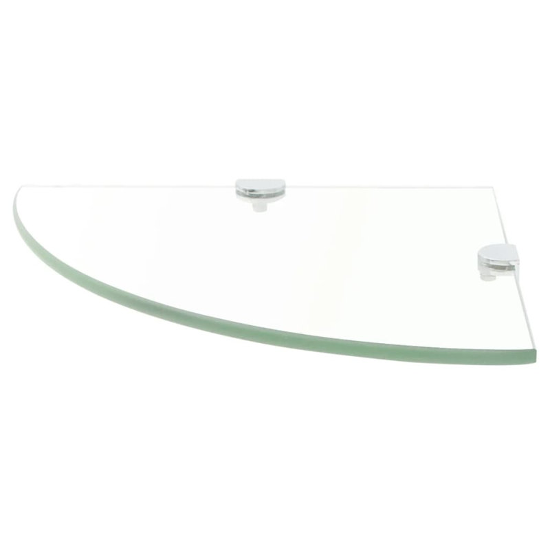 Tablette flottante en verre avec tablettes réglables, H 0,31 po x l 13,8 po x P 13,8 po