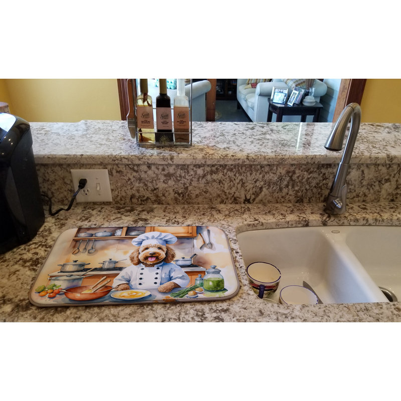 Tapis de séchage Labradoodle The Chef