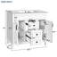 Meuble-lavabo 36 po avec lavabo et armoire à miroir - Rangement pratique 2 tiroirs à fermeture en douceur-1142588568-1142588570