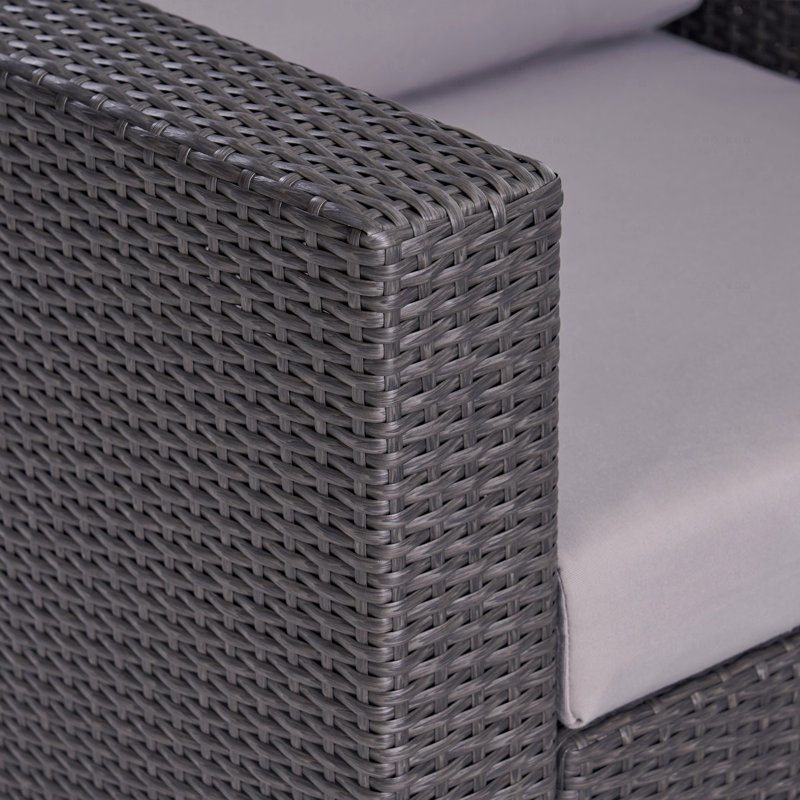 Patio Club Chair Gry + Alu, Gray Cushion/Gray Frame