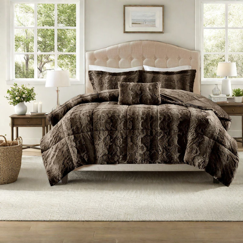 Ensembles de literie en fausse fourrure ultra doux, grand confort moderne pour la maison