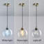 Luminaire suspendu en forme de globe à 3 lumières Charolyn Luminaire suspendu en verre pour îlot de cuisine-42081002-42081005