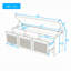 Banc de rangement pour chaussures avec 3 tiroirs, compartiment dissimulé et coussin amovible pour le vestibule-1287337037