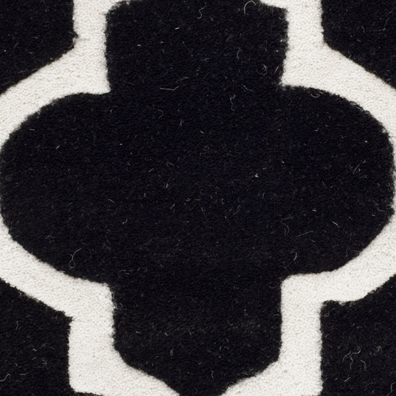 Saskia Geometric Wool Hand Woven Area Rug, Rectangle 122 x 183 cm