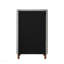 Commode rembourrée 4 tiroirs grise