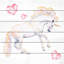 Reproduction de licorne dansant sur bois blanc Leamon-1335354856