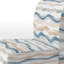 Fauteuil de chambre abstrait rembourré - Fauteuil de chambre bleu Drift Shore-1816624708