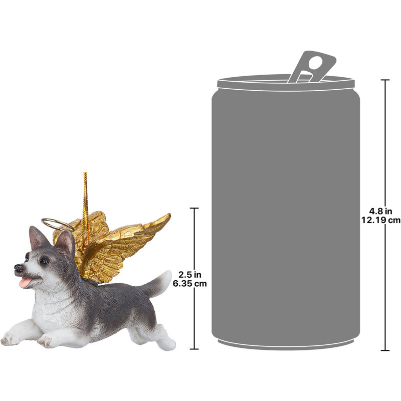 Siberian Husky Dog Angel Holiday Ornament