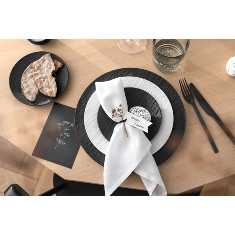 Villeroy & Boch Manufacture 4-Piece Place Setting, Plates & Bowls, Premium Porcelain, White
