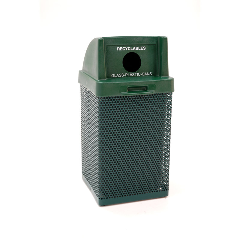 Bac de recyclage 38 gallons, Bleu