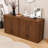 Curved Sideboard with 4-Door Storage Cabinet for Living Room, Kitchen, Bedroom or Entryway-217314266