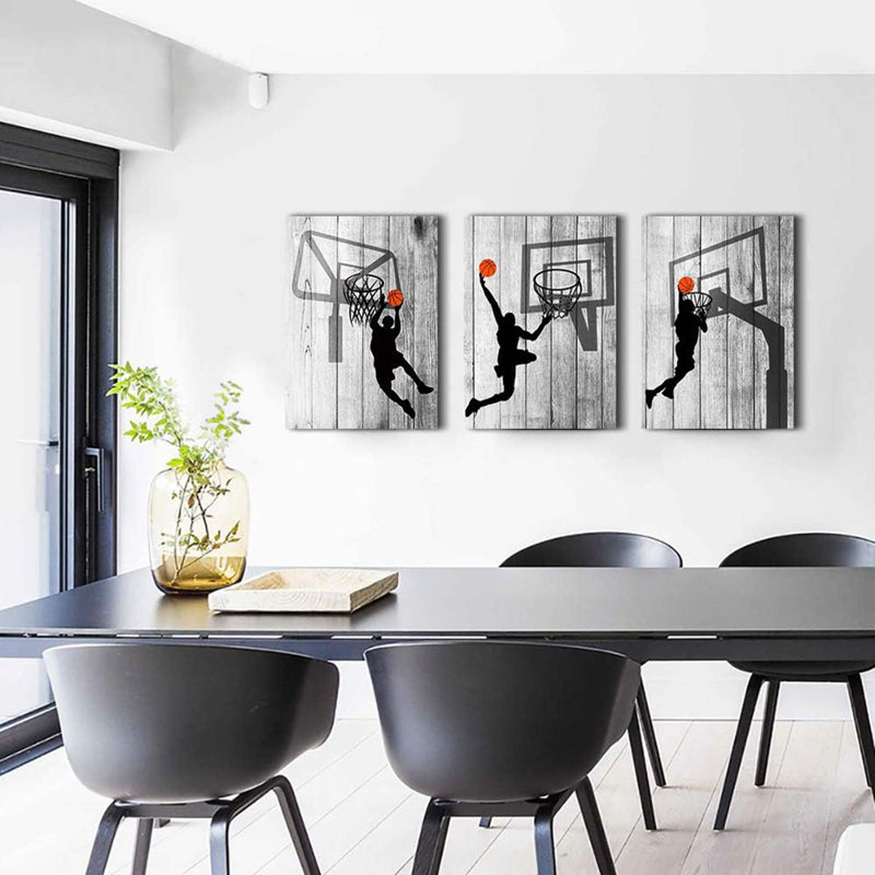 3 Piece Wrapped Canvas Print, 60 cm H x 40 cm W