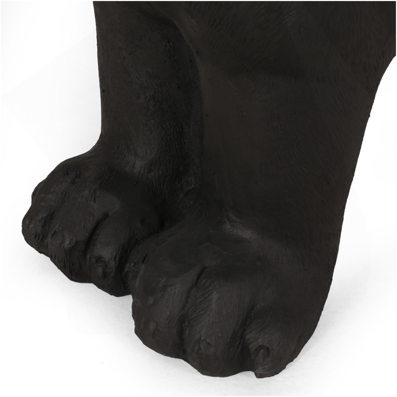 MGO DOG BENCH, Outdoor Bench, Matte Black + Black, No Assembly Required, Black