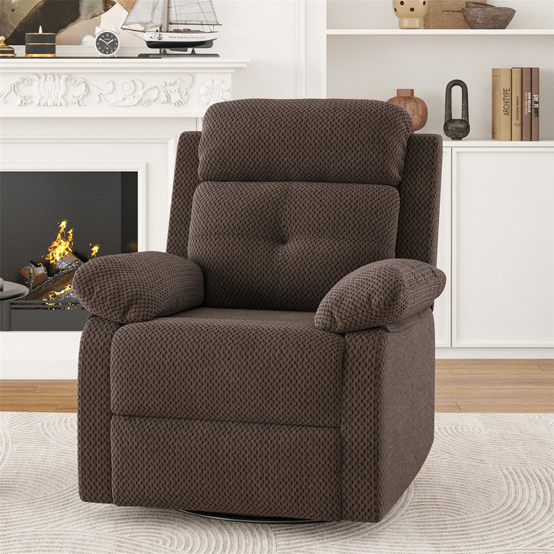 Chaise berçante compacte pivotante avec inclinable multi-positions