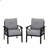 Set Of 2  All-Weather Metal Armchairs-1743548005-1743548002