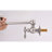 Pot Filler Faucet Wall Mount Brushed Nickel, Double Handles A Consistent And Smooth Water Discharge, Corrosion Processing, Quiet Splash- Supply System Nickel Mount, Arm Improves Functionality,