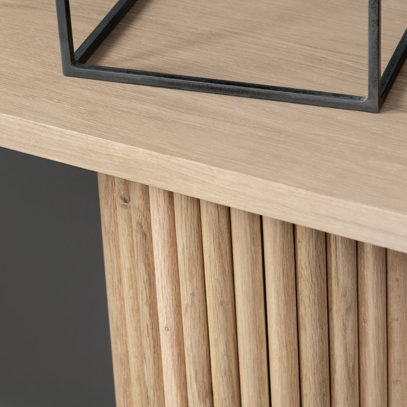 60 po Table d'appoint en bois brun