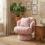 Chaise de meuble-lavabo pivotante rembourrée avec coussin-1813012108