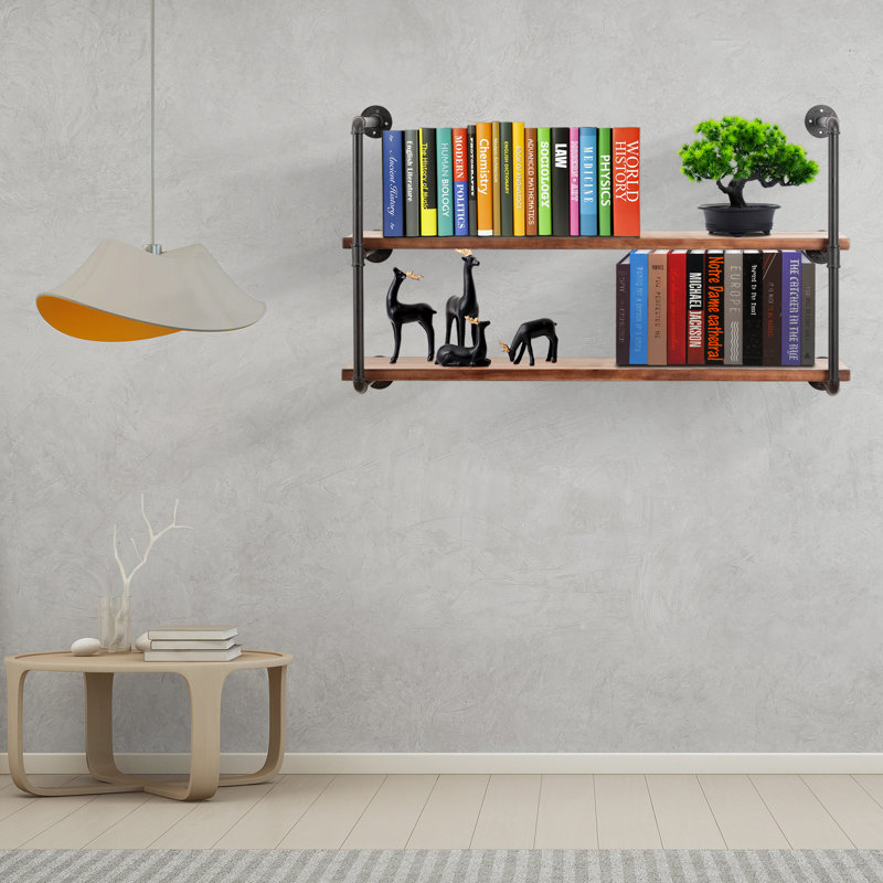 Alyssamarie 2 Piece Industrial Pipe Shelves