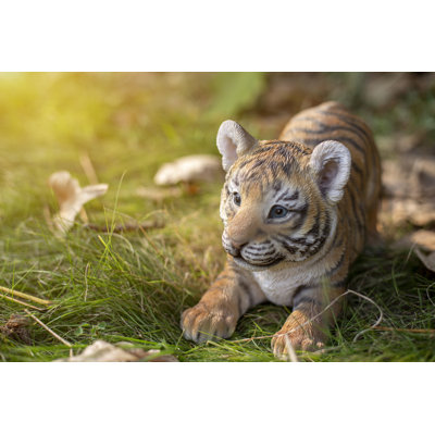 Playing Tiger Cub Figurine