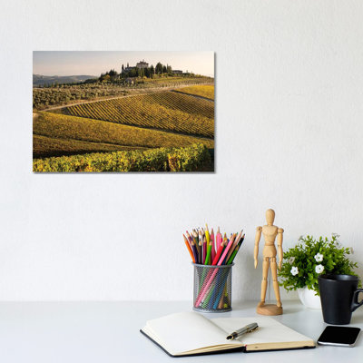 Vineyard in Autumn 1 Piece Wrapped Canvas Wall Art