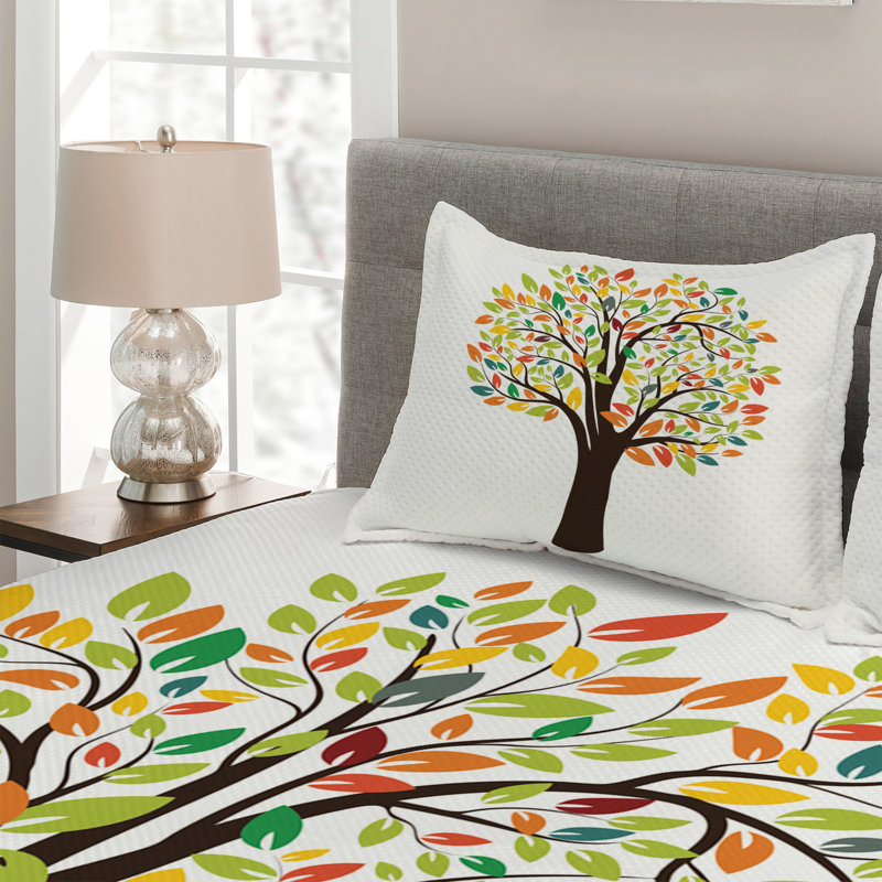 Traditional Polyester Coverlet, Queen Bedspread + 2 Shams