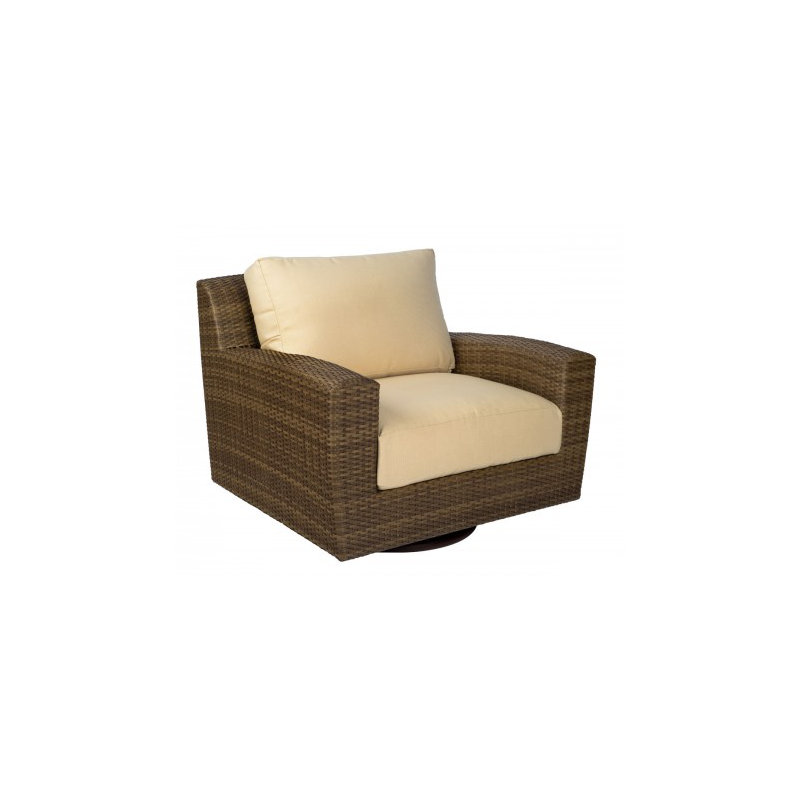Saddleback Outdoor Swivel Lounge Chair, Canvas Navy Sunbrella® Canvas