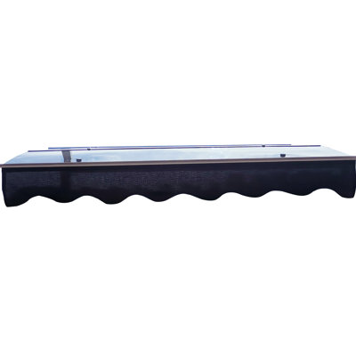 Auvent 59x34 pour porte et fenêtre - Cantonnière Upf50 + Support de toit en polycarbonate 59 "de large Da5934w