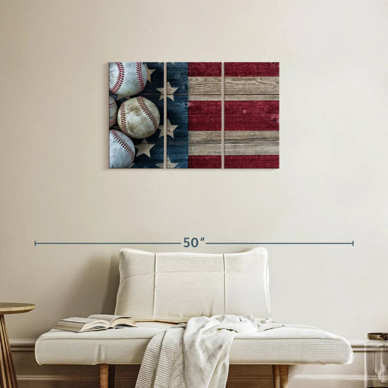 Borges American Baseball, 20" H x 33" W