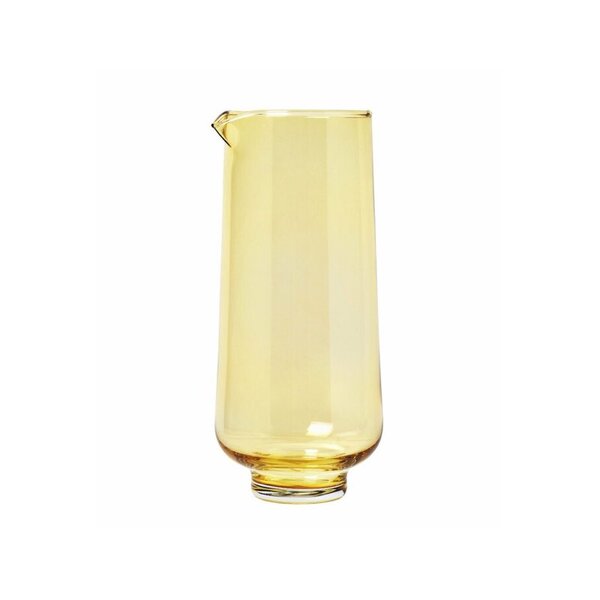 Classic Touch Set of 6 Amber/Gold Water Glasses, 7.75H